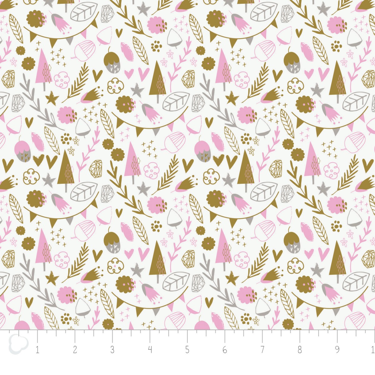 Fabric Camelot 2143705-5 Hello My Dear Trees