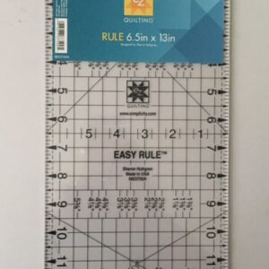 EZ Quilting Template Acrylic Easy Rule 6.5" x 13"