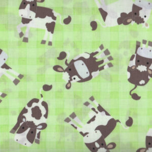 Fabric Timeless Treasures C9941 Cows Green