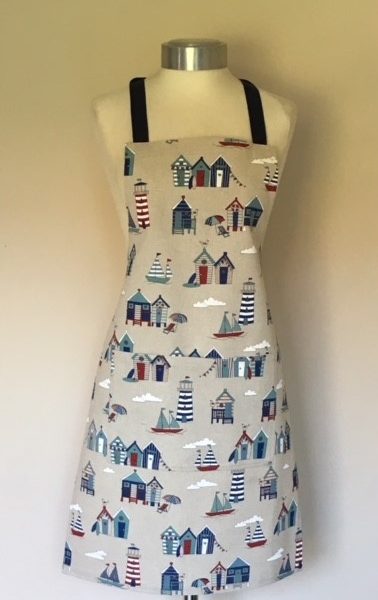Apron Standard Adult Unsex Linen Beach Huts