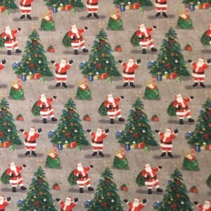 Fabric Patchwork Promotions Digitally Printed Santa & Tree