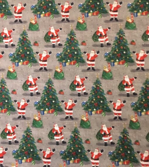 Fabric Patchwork Promotions Digitally Printed Santa & Tree