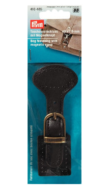 Prym Bag Fastening With Magnetic Clasp Brown