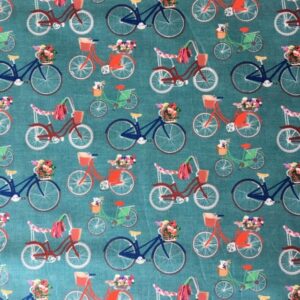 Fabric Patchwork Promotions Bicycles 160cm Wide