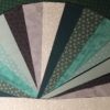2.5 inch Pre Cut fabric strips Teals & Greys Pack of 16