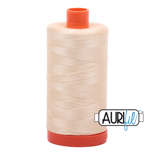 Aurifil 50WT Cotton Thread 2123 Pale Natural 1300 m spool