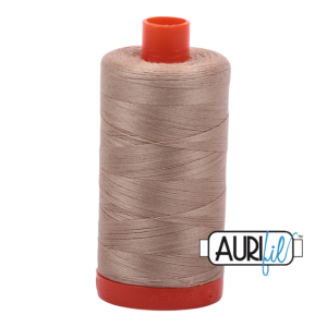 Aurifil 50WT Cotton Thread 2326 Sand 1300 m spool