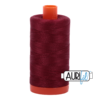 Aurifil 50WT Cotton Thread 2460 Dk Carmine Red 1300 m spool